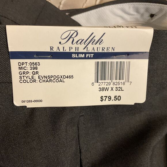 Ralph Lauren Men's Slim Fit Slacks 38x32 - Picture 7 of 10
